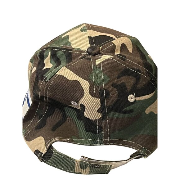 Isreali Army Camo Hat OS National Flag Snap Back OOAK - Picture 7 of 9